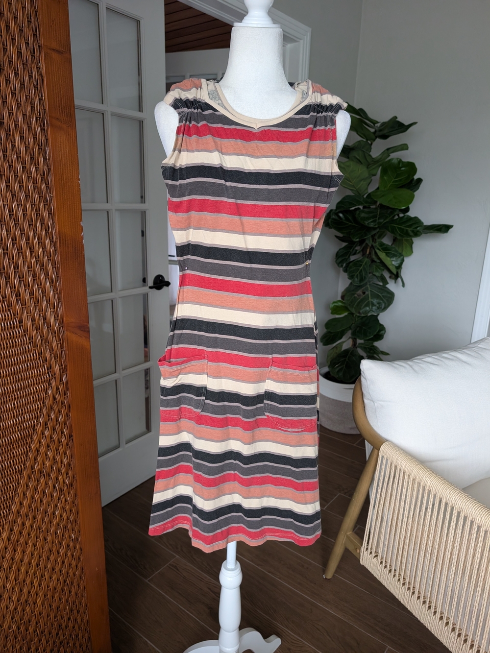 Effie's Heart Striped Dress Small